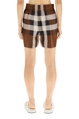 EXPLODED CHECK SILK SHORTS