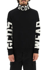 HIGH NECK SWEATER WITH LOGO