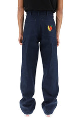 WORKWEAR JEANS WITH LOGO PATCH