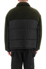 TEDDY AND NYLON SHORT DOWN JACKET