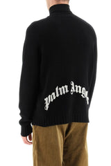 CURVED LOGO SWEATER