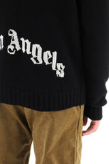 CURVED LOGO SWEATER