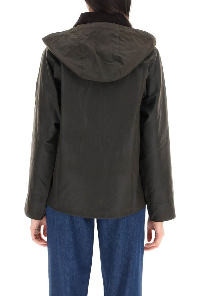 'AVON WAX' WAXED COTTON JACKET WITH DETACHABLE HOOD