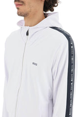 LOGO TAPE ZIP-UP HOODIE