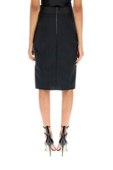 POWERNET AND SATIN MIDI SKIRT