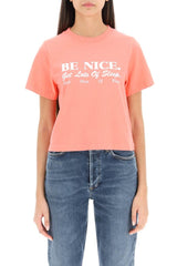 BE NICE CROPPED T-SHIRT