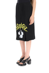 SRAPTORS PRINT MIDI SKIRT