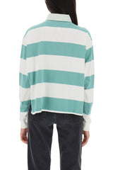 CROPPED STRIPED POLO SHIRT