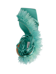 'Feather Wrap’ sandals