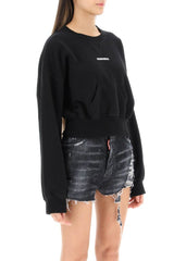 CROPPED SWEATSHIRT WITH LOGO