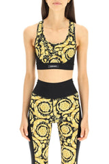 BAROCCO PRINT CROPPED SPORTS TOP