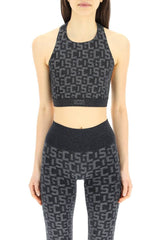 LUREX MONOGRAM CROP TOP