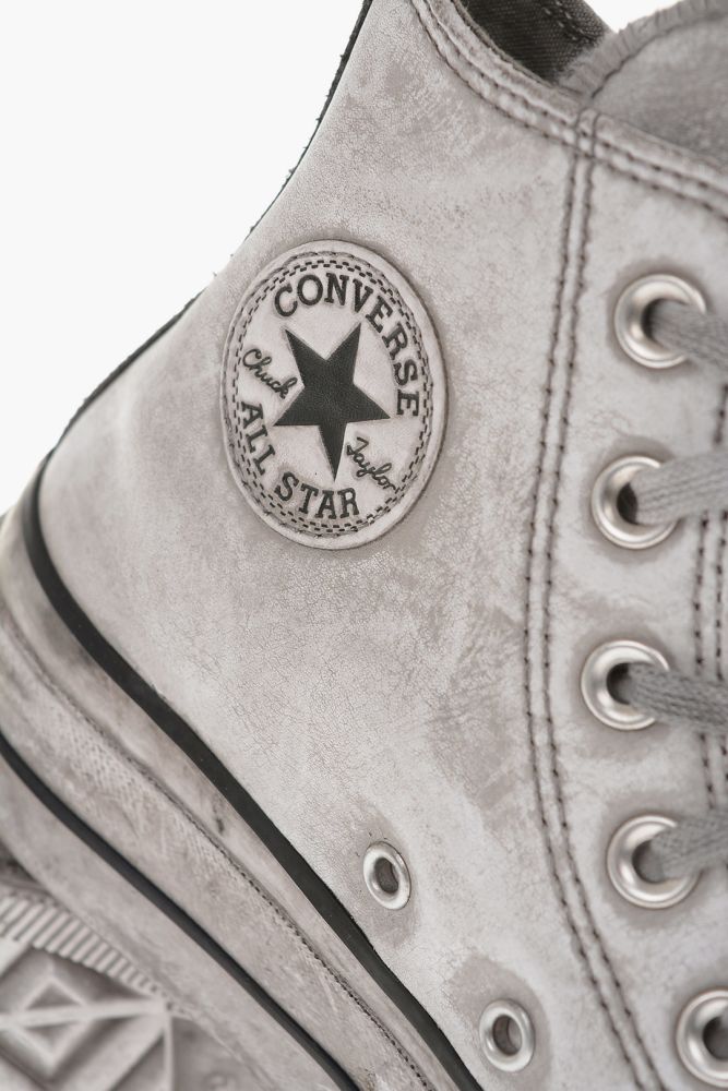 CHUCK TAYLOR ALL STAR leather Vintage Effect High-top Sneake