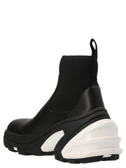 'Leather Mid' ankle boots
