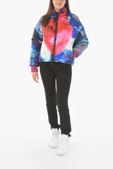 Tie Dye Effect Reversible Puffer Jacket