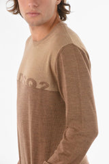 Logoed Crewneck Double Tone Pullover