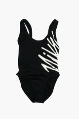 MOVE TO ZERO Logo Printed One Piece Swimsuit