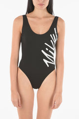 MOVE TO ZERO Logo Printed One Piece Swimsuit