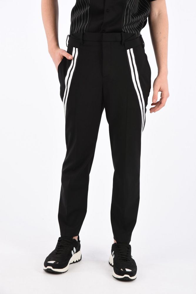 Slim Fit Belt Loops Trousers