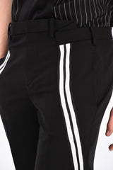 Slim Fit Belt Loops Trousers