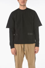 Double-layer crew-neck COOL FIT sweatshirt