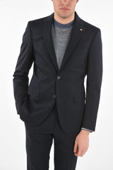 CC COLLECTION cotton stretch RIGHT side vents 2-button suit