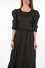 leg-o-mutton sleeve maxi QUARTINE dress