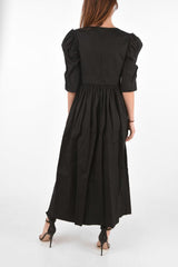 leg-o-mutton sleeve maxi QUARTINE dress