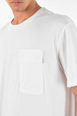 Crew Neck T-HAIM Nylon Breast-pocket T-Shirt