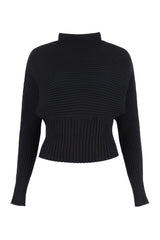 Ribbed knit pullover