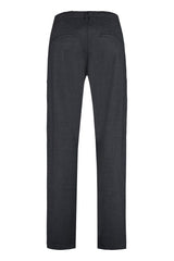 Wool blend trousers