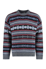 Virgin wool crew-neck sweater