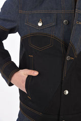 Two Tone Saharan Denim Jacket - S - US