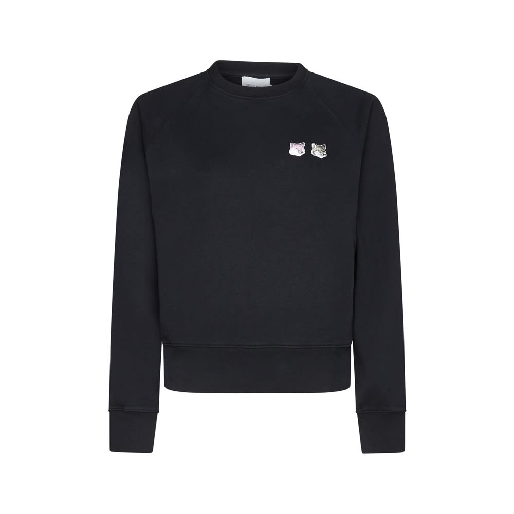 MAISON KITSUN SWEATSHIRTBlack Sweatshirt