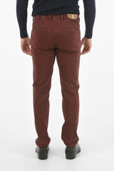 CC COLLECTION Belt Loop Twill Cotton Chino Pants