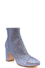 POLLY PLUME Bootie Color: Blue Material: leather : 100%