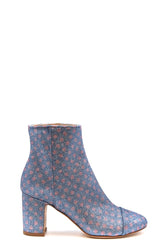 POLLY PLUME Bootie Color: Blue Material: leather : 100%