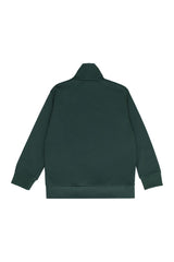 Techno fabric full-zip sweatshirt