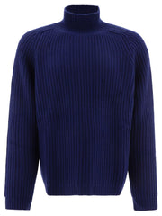 Ribbed turtleneck sweater