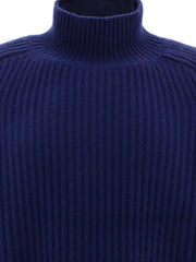 Ribbed turtleneck sweater