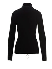 Circle detail polo neck