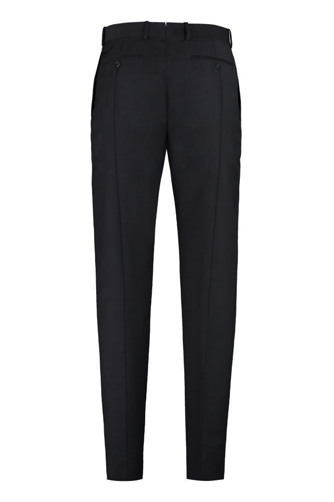 Wool blend tailored trousers