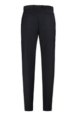 Wool blend tailored trousers