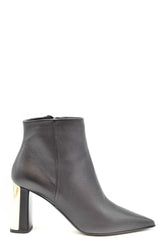 ninalilou Bootie Color: Black Material: leather : 100%