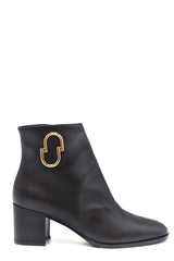 ninalilou Bootie Color: Black Material: leather : 100%