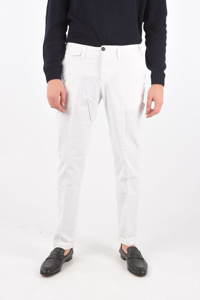 stretch cotton chinos pants