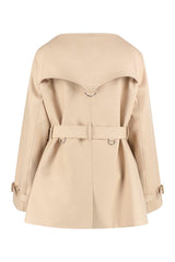 Gabardine trench coat