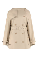 Gabardine trench coat