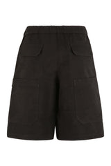 Cotton cargo bermuda shorts