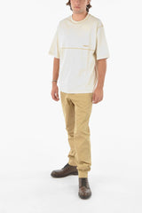 T-shirt Crew-neck BIRCH PARSNIP With Maxi Overstitch